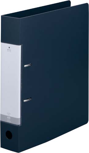 Ｄリング２穴ファイル　黒Ａ４縦背幅５６ｍｍ