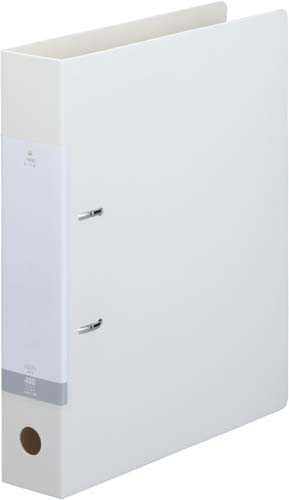 Ｄリング２穴ファイル　白Ａ４縦背幅５６ｍｍ