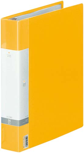 クリヤーブック交換式　黄　Ａ４縦背幅５０ｍｍ