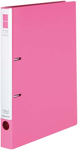 リングＦスリムスタイル桃Ａ４縦背幅３３ｍｍ　５冊