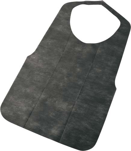 不織布エプロン　黒　３０枚入