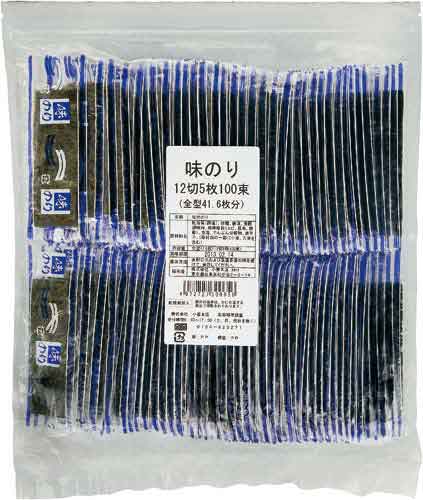 小善本店　味のり　１２切５枚　１００束入※