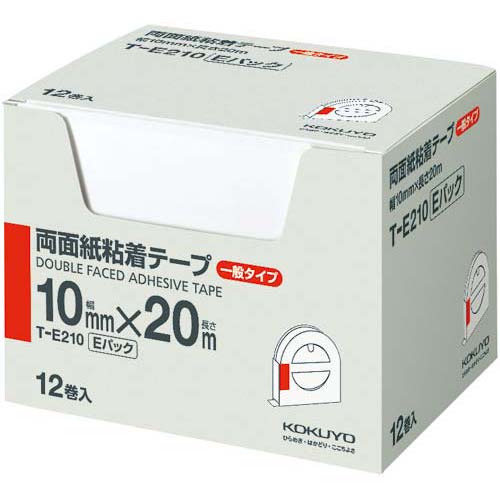両面紙粘着テープ（お徳用　Ｅパック）１２巻入