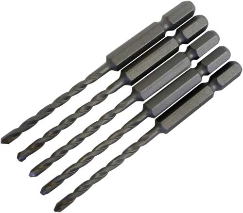充電ドライバービットドリル　３．５ｍｍ　５本セット