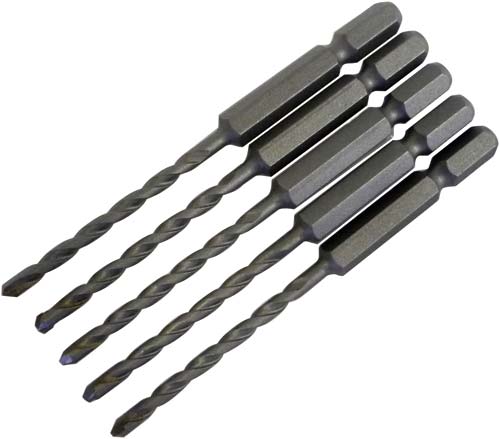 充電ドライバービットドリル　４．３ｍｍ　５本セット