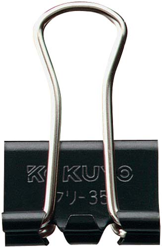 ダブルクリップ小口幅１９ｍｍ　１０個