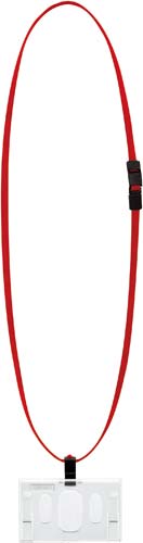 名札セット　ハードケース・ＩＤカードサイズ　赤