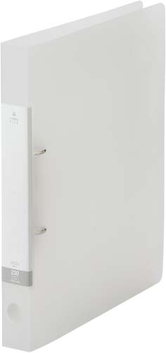 Ｄリング２穴ファイル　乳白Ａ４縦背幅３４ｍｍ