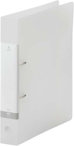 Ｄリング２穴ファイル　乳白Ａ４縦背幅４６ｍｍ