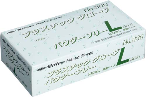 プラスチックグローブＮＯ．３８０　Ｌサイズ