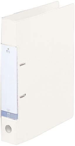 Ｄリング２穴ファイル　白Ａ４縦背幅４６ｍｍ