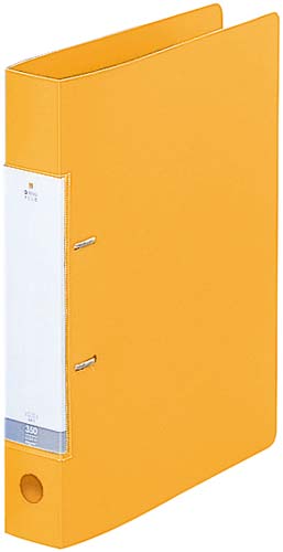 Ｄリング２穴ファイル　黄Ａ４縦背幅４６ｍｍ１０冊