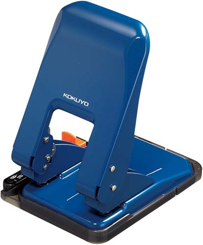 ２穴パンチ　ラクアケ　５２枚穿孔　ブルー３個
