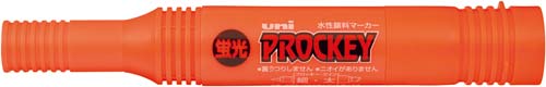 水性マーカー　プロッキー　太・細　蛍光橙　１０本