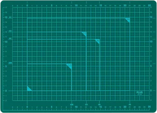 カッティングマットＡ４　グリーン　３枚