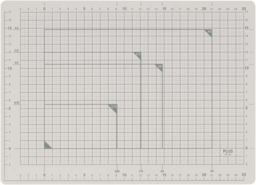 カッティングマットＡ４　ライトグレー