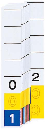 カラーナンバー見出し紙＜ＴＤ３桁＞　００１－２００