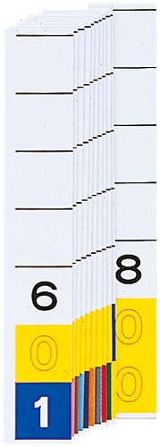 カラーナンバー見出し紙＜ＴＤ３桁＞　６０１－８００