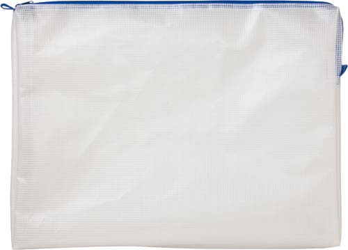 メッシュケースマチ付Ａ３　３３０×４５０ｍｍ青５枚