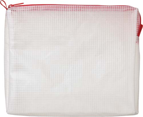 メッシュケースマチ付Ｂ６　１７０×２１０ｍｍ赤３枚