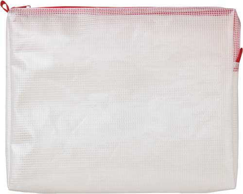 メッシュケースマチ付Ｂ５　２２５×２８５ｍｍ赤３枚