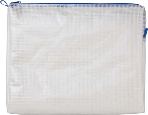 メッシュケースマチ付Ｂ５　２２５×２８５ｍｍ青３枚