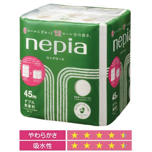 ネピアコンパクト　ダブル　４５ｍ×８ロール×８