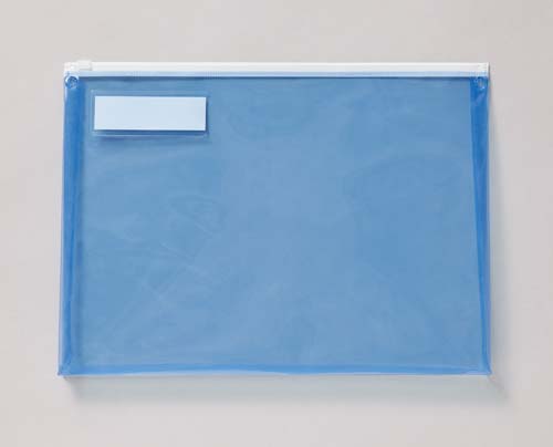 ソフトクリヤーケースＡ４マチ付きブルー３０枚入