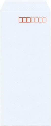 地紋入ケント封筒　テープ付　長４　１００枚