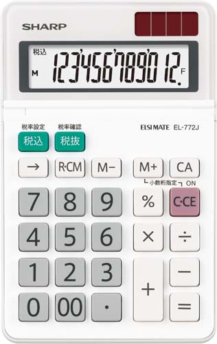 電卓チルトミニミニナイスサイズＥＬ７７２ＪＸ　３個