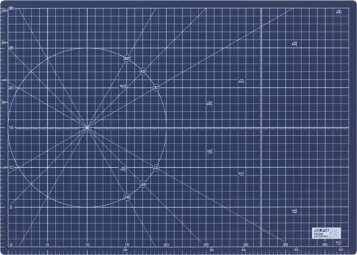 ふたつ折りカッターマットＡ３ネイビー