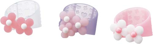 指サック　メクリッコＳｗｅｅｔ　フラワー２　Ｌ×３
