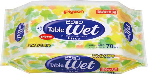 テーブルウェットティシュ　詰替用　７０枚入