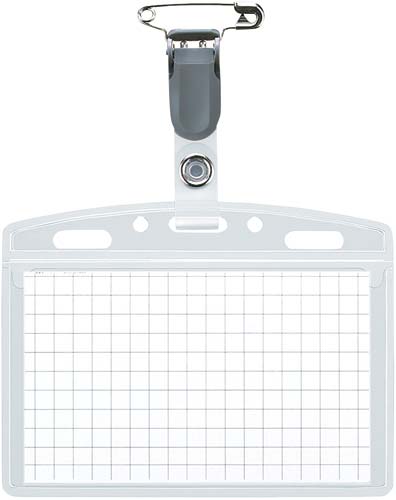 タッグ名札　名刺サイズヨコ　ピン・クリップ両用型