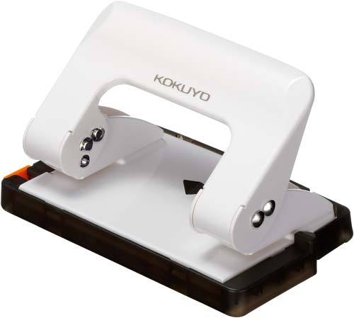 ２穴パンチ　ラクアケ　ハンディタイプ１７枚穿孔白