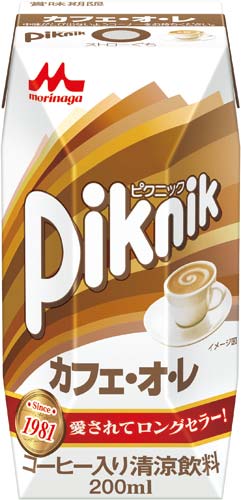 ピクニック　カフェ・オ・レ　２００ｍｌ　２４本※