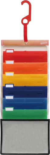 Ａ５ソーテッド　６ポケット　レインボー　３枚入