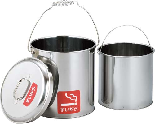 ステンレスペール１２Ｌ　中カゴ付