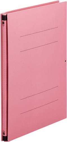 抜き差し簡単　背幅が伸びるファイルＰＰラミ桃５冊