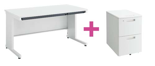 セット品ピクサ２Ｄ７００平１４００＋ワゴンＴ２段Ｗ