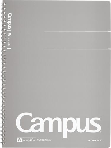 キャンパスノート（無地）Ａ４　４０枚×５
