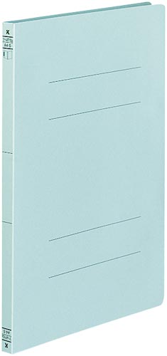 フラットファイル二つ折りタイプ　Ａ４縦　青　１０冊