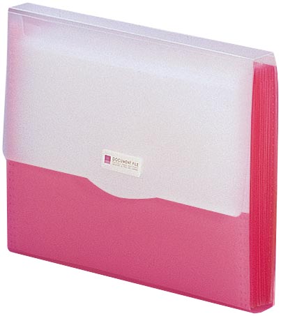 ドキュメントファイル　１３ポケット　レッド