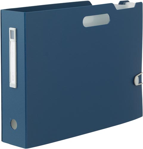 ドキュメントボックス　ヨコ　Ａ４　ネイビー
