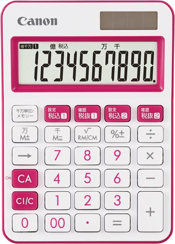 カラー電卓　ＬＳ－１０５ＷＵＣ－ＰＫ　ピンク