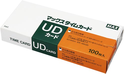 ＵＤシリーズ用タイムカード　１００枚
