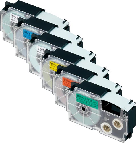 ネームランド　１８ｍｍテープアソートパック　６個入