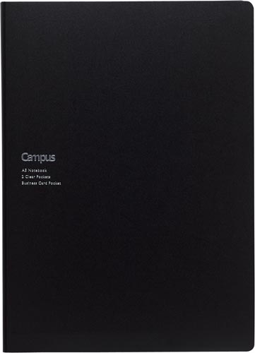 キャンパス書類収容カバーノート　Ａ５ノート用　黒