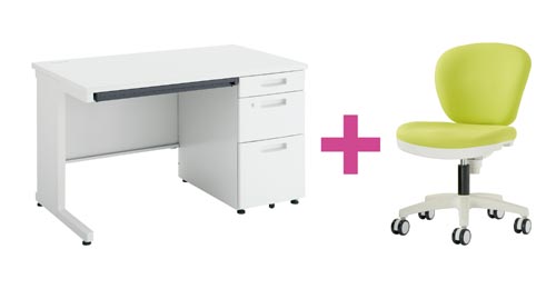セット品　ピクサ２片袖１２００ＷＨ＋ＭＢチェアＬＧ