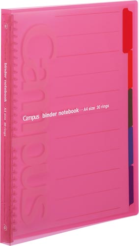 キャンパス　スライドバインダー（スリム）　Ａ４　桃